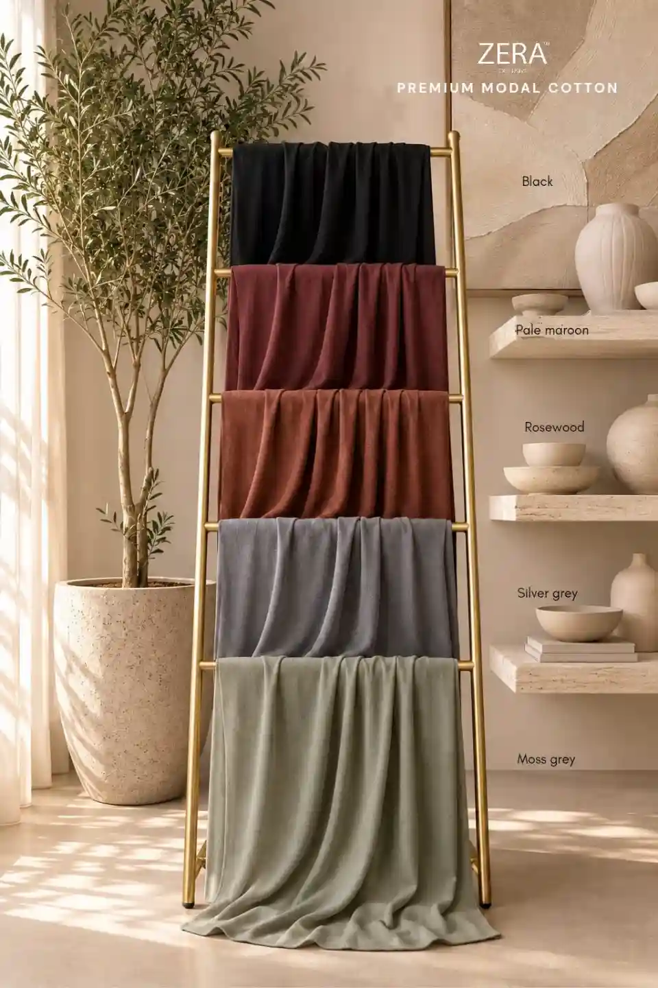 IMPORTED PREMIUM ZERA Modal hijab thumbnail 2