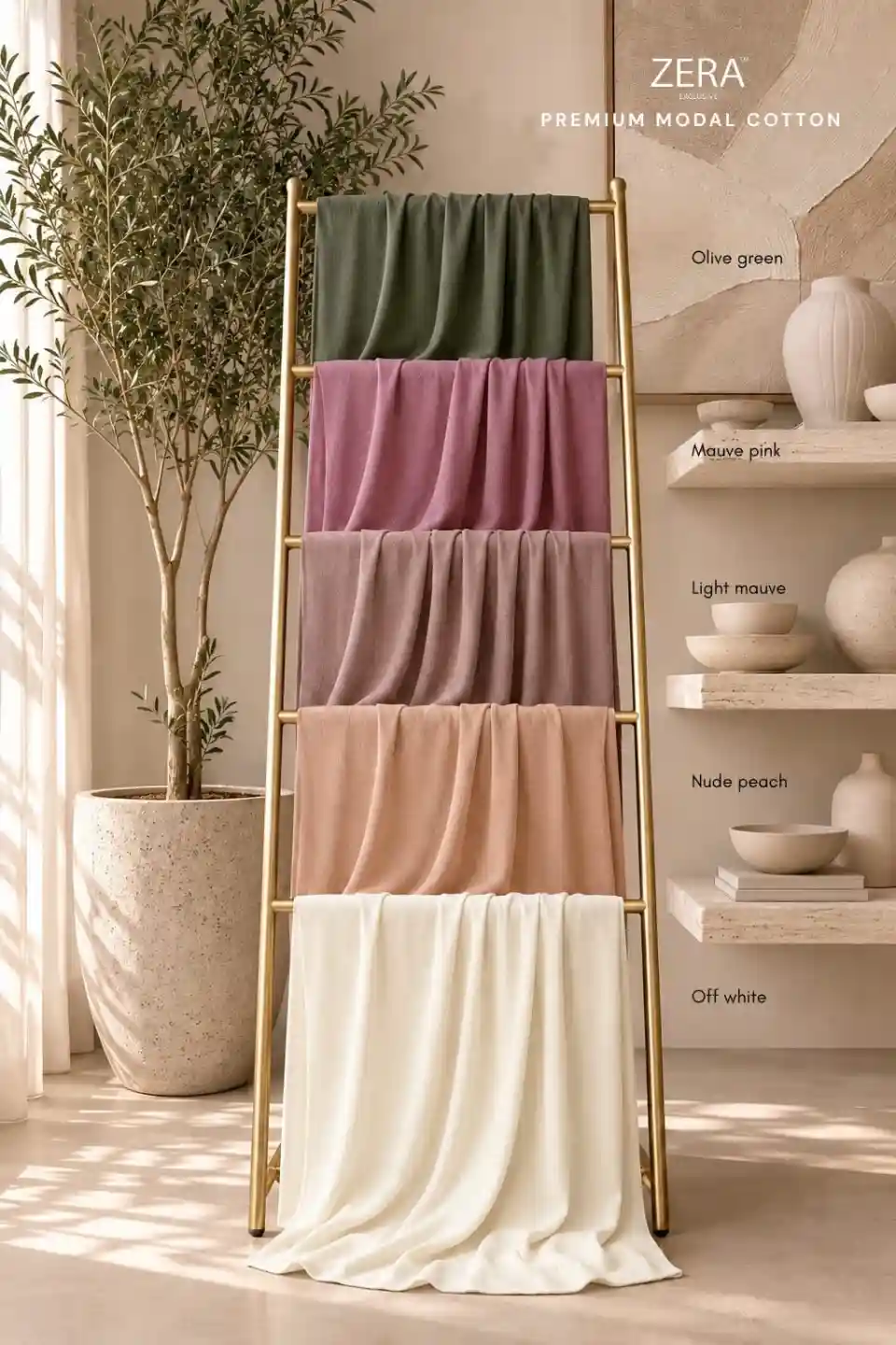 IMPORTED PREMIUM ZERA Modal hijab thumbnail 3