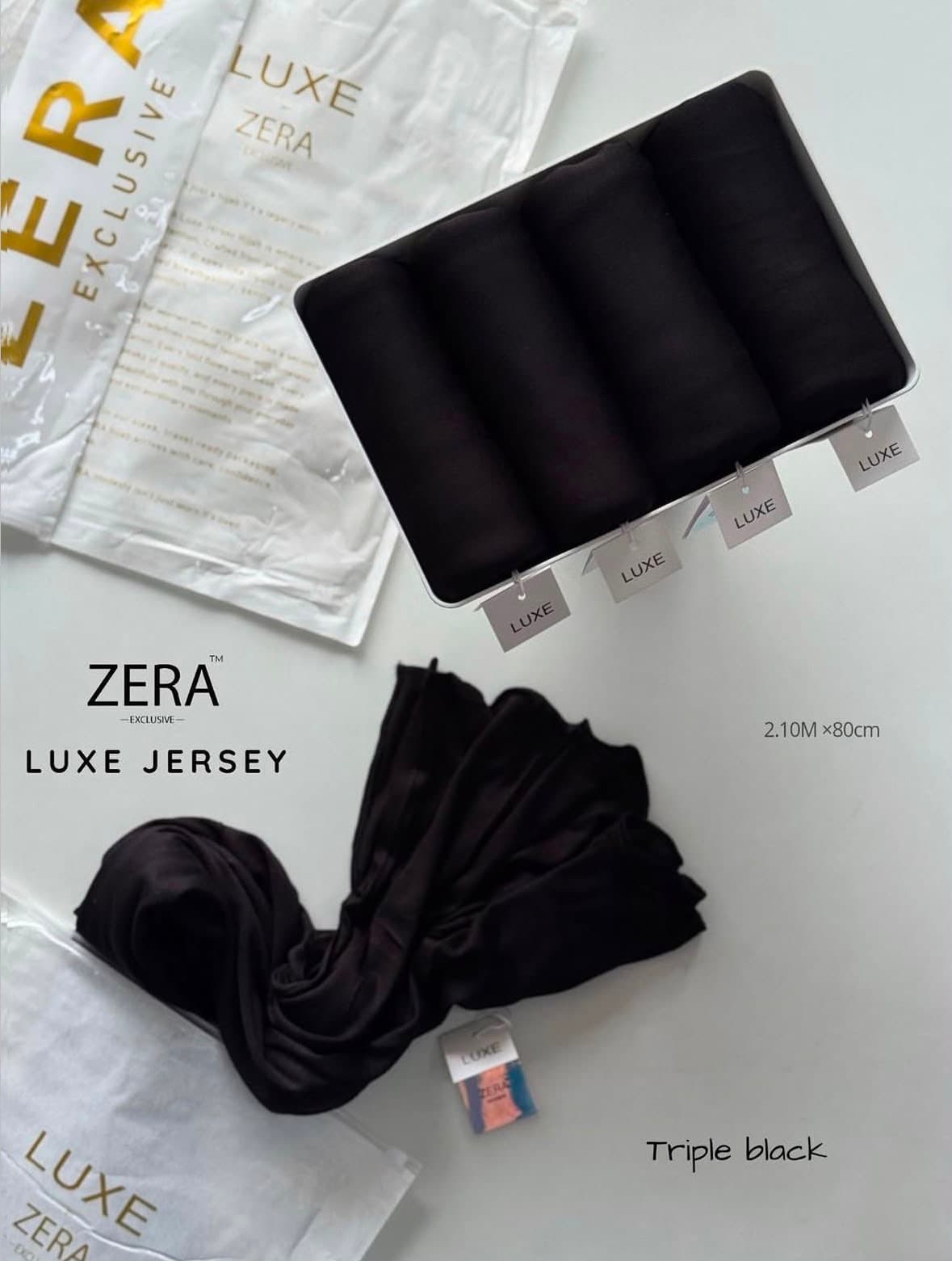 PREMIUM ZERA LUXE JET BLACK JERSEY