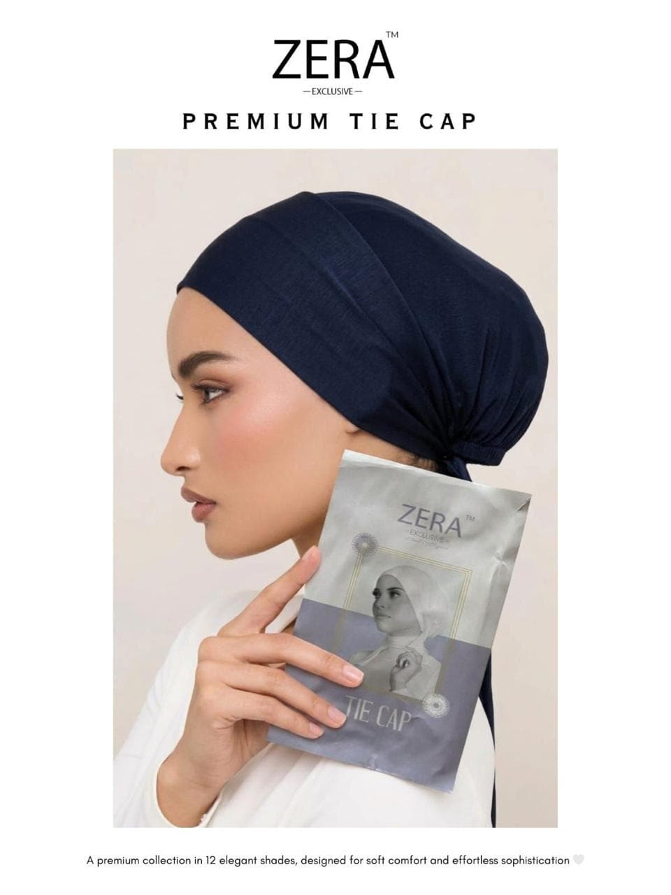 ZERA EXCLUSIVE PREMIUM MALAYSIAN BAMBOO JERSEY TIE CAP 
